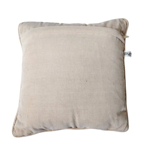 Vintage 90s Loie 13"x13" 100% Wool Needlepoint Pillow Garden Flower Birds - Picture 9 of 12